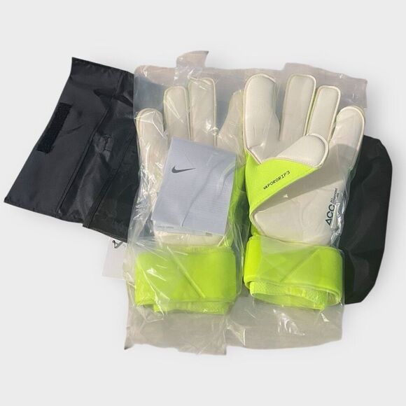 Nike Vapor Grip3 Goalkeeper Gloves Volt Black Soccer Goalie HQ0304-702 size 10 - Picture 4 of 7